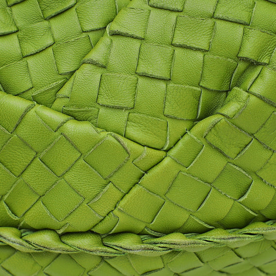 Bottega Veneta Lime Greem Intrecciato Nappa Hobo Bag