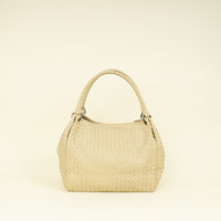 Bottega Veneta Beige Intrecciato Parachute Bag