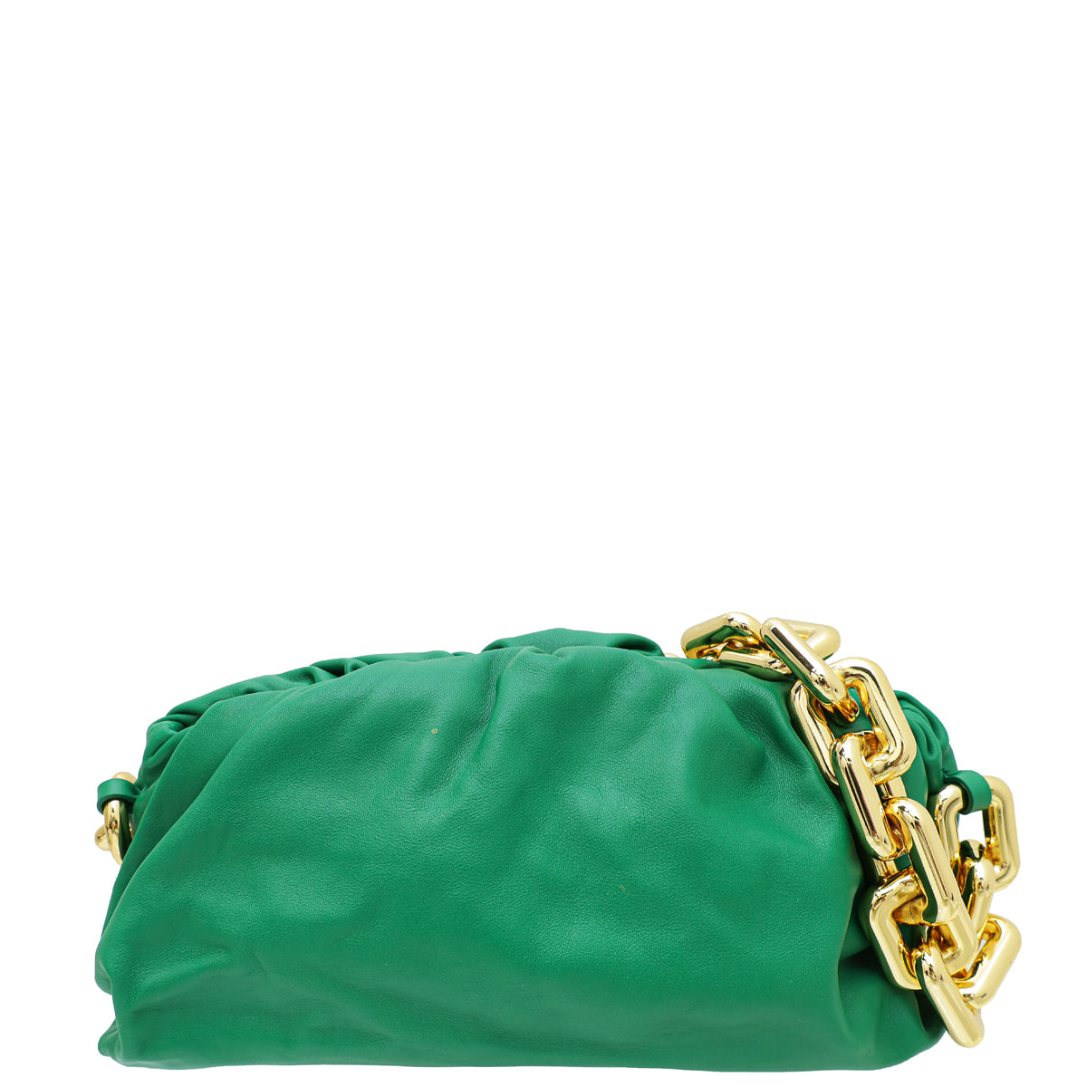 Bottega Veneta Green The Chain Pouch-Bottega Veneta-THE CLOSET