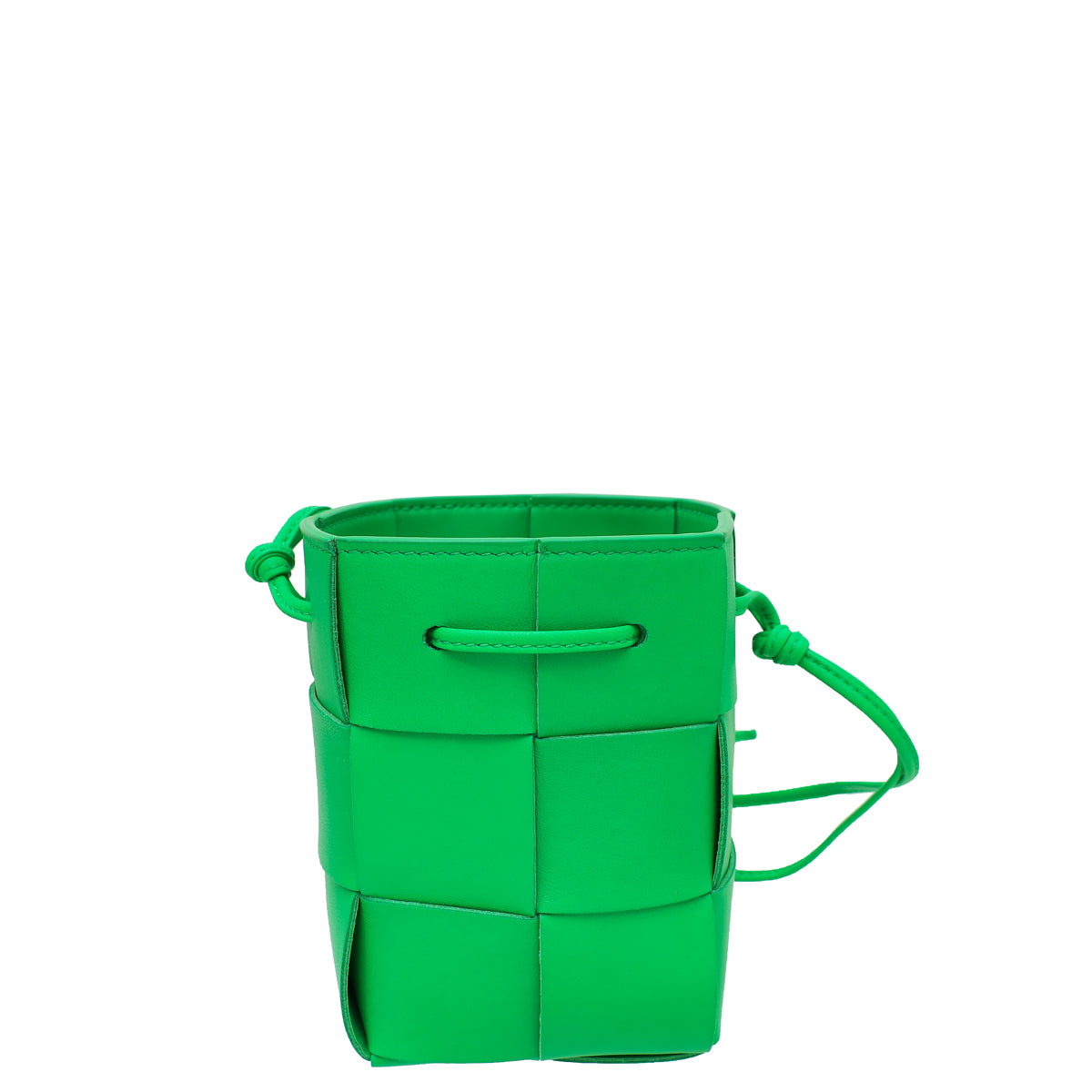 Bottega Veneta Parakeet Intrecciato Mini Cassette Bucket Crossbody Bag-Bottega Veneta-THE CLOSET