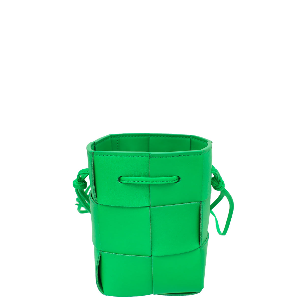 Bottega Veneta Parakeet Intrecciato Mini Cassette Bucket Crossbody Bag-Bottega Veneta-THE CLOSET