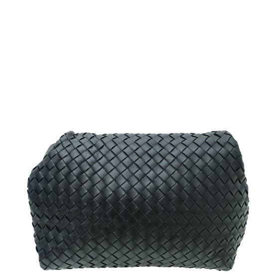 Bottega Veneta Black Nappa Intrecciato The Fold Crossbody Bag