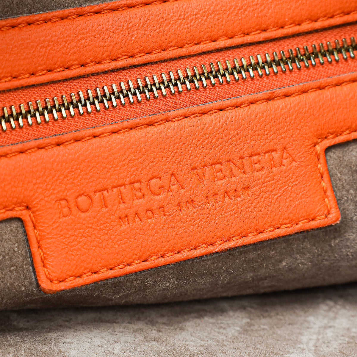 Bottega Veneta Orange Intrecciato Nappa Veneta Hobo Bag