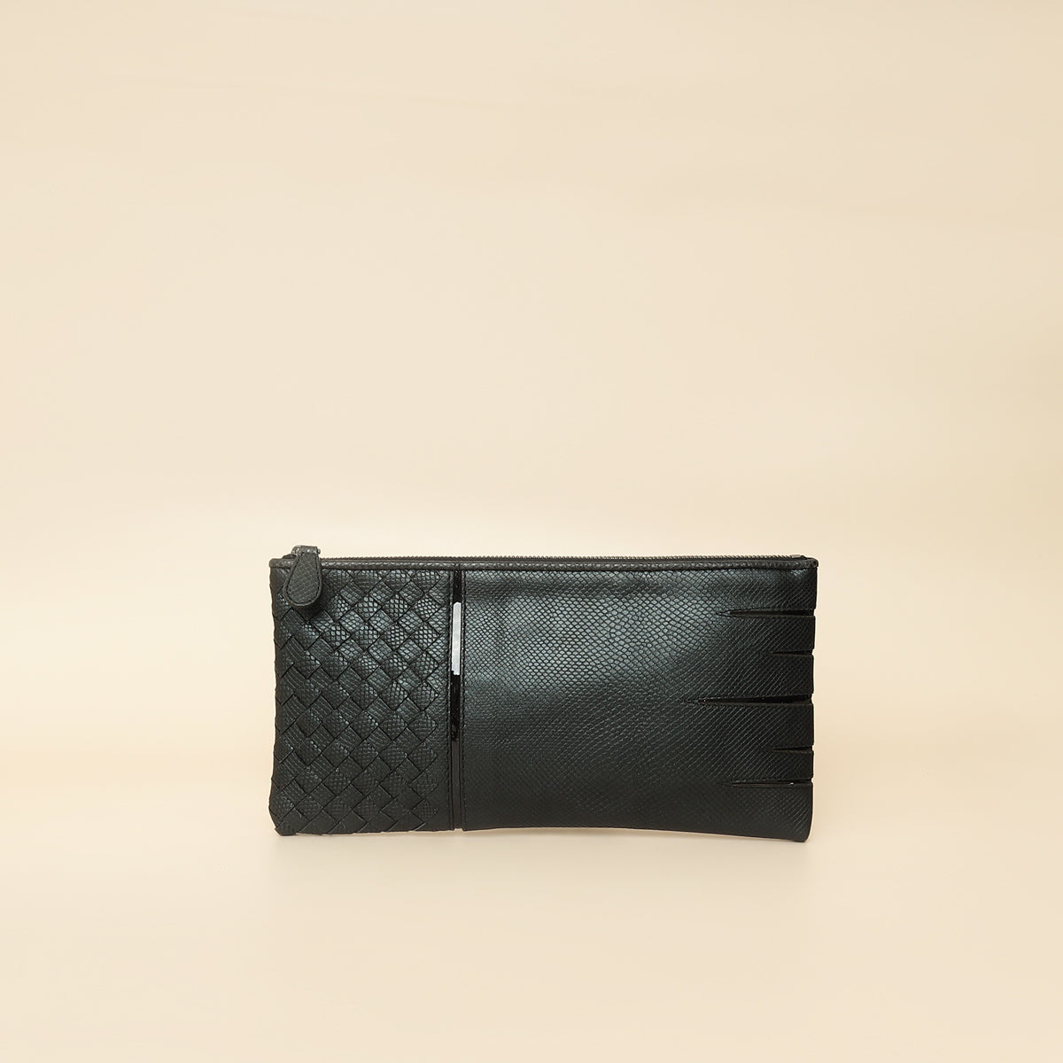 Bottega Veneta Bicolor Zipped Pouch-Bottega Veneta-THE CLOSET