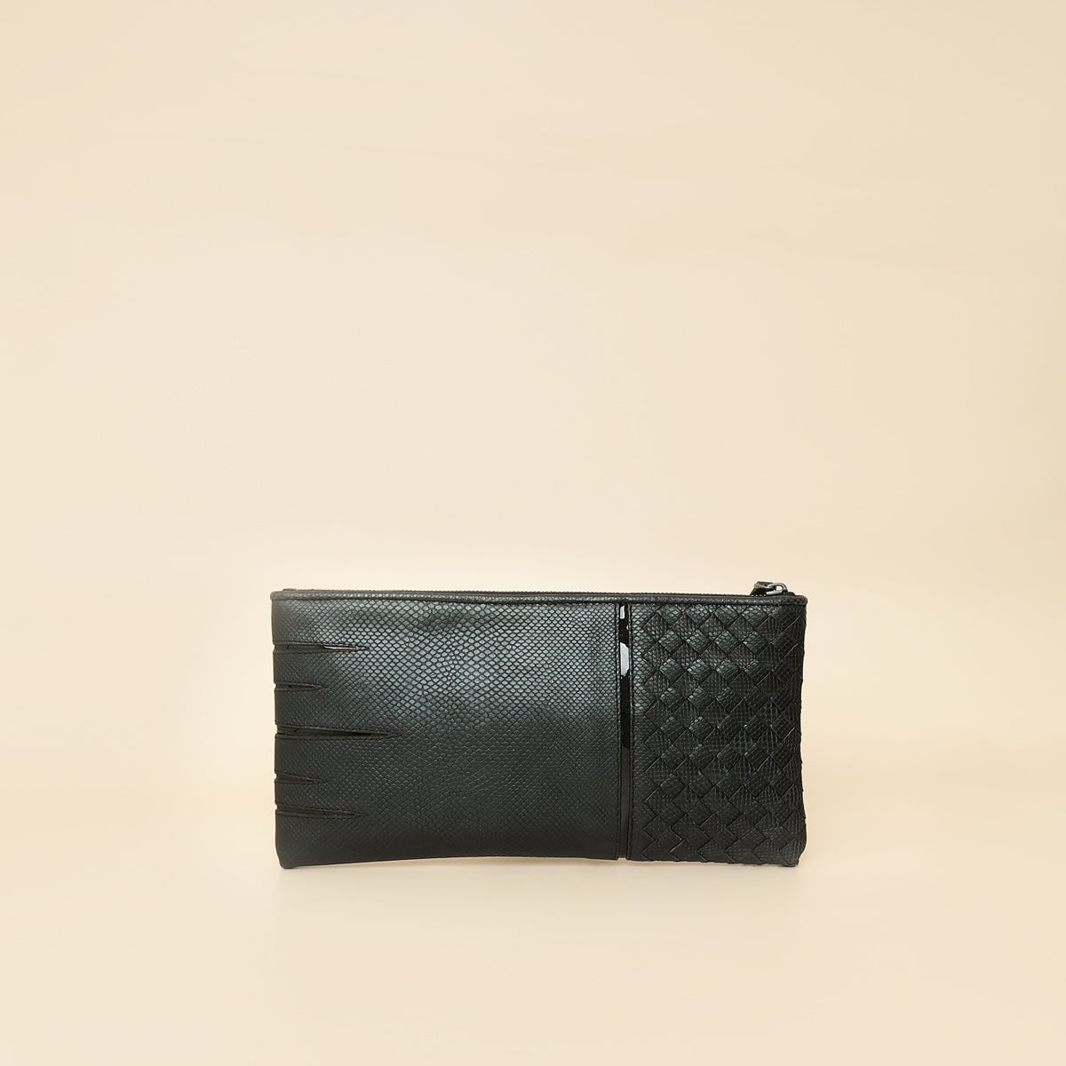 Bottega Veneta Bicolor Zipped Pouch-Bottega Veneta-THE CLOSET