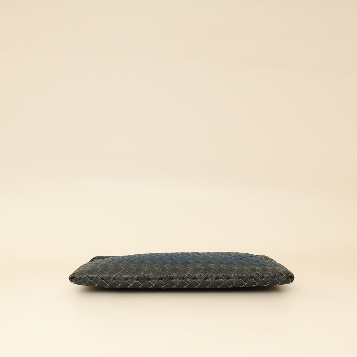 Bottega Veneta Tricolor Striped Intrecciato Zipped Pouch-Bottega Veneta-THE CLOSET