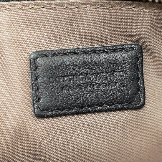 Bottega Veneta Tricolor Striped Intrecciato Zipped Pouch-Bottega Veneta-THE CLOSET