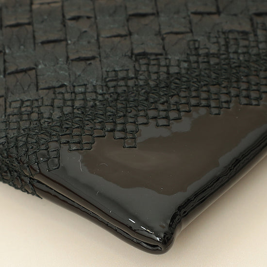 Bottega Veneta Bicolor Intrecciato Zipped Pouch-Bottega Veneta-THE CLOSET