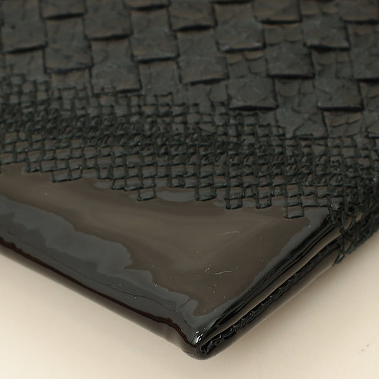 Bottega Veneta Bicolor Intrecciato Zipped Pouch-Bottega Veneta-THE CLOSET