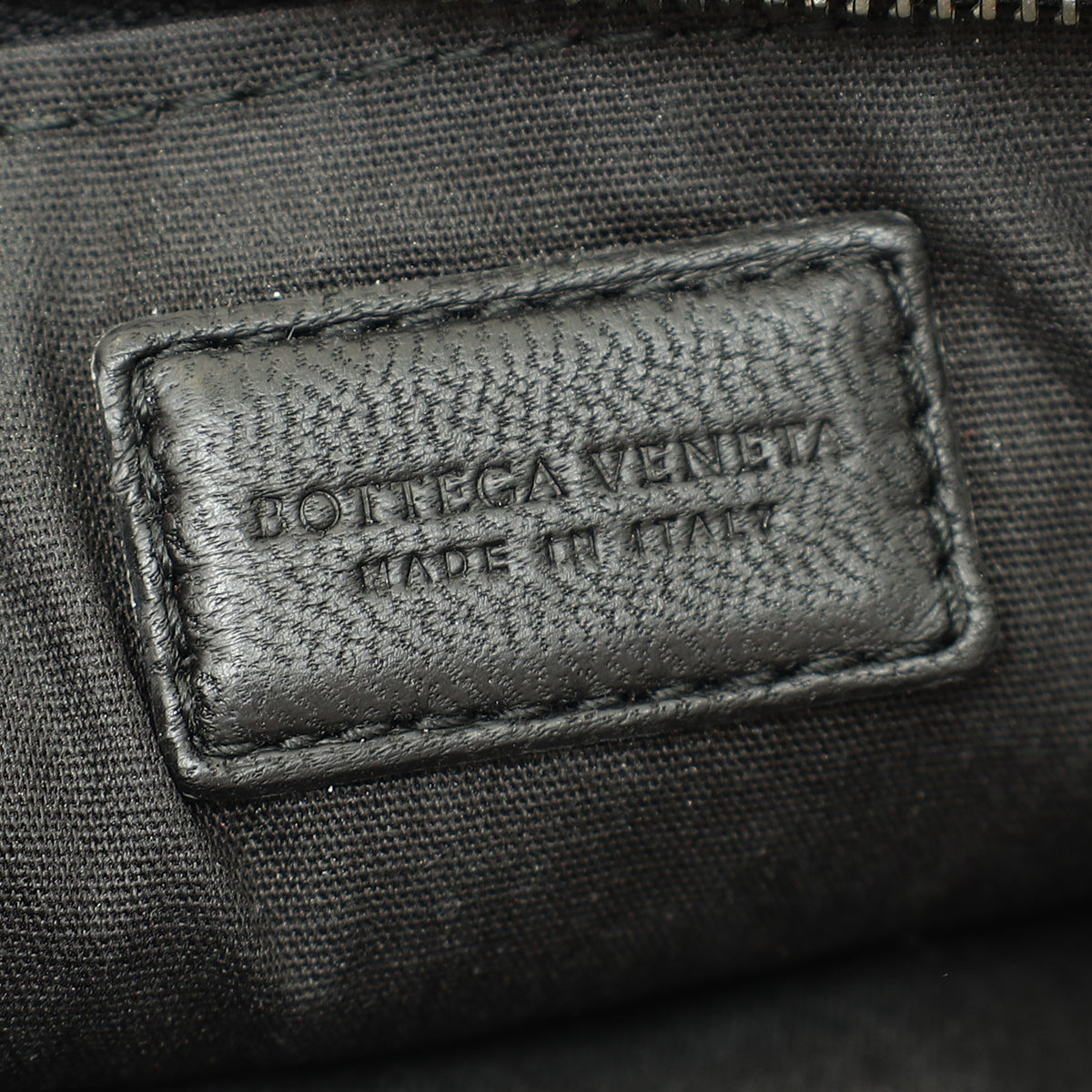 Bottega Veneta Bicolor Intrecciato Zipped Pouch-Bottega Veneta-THE CLOSET