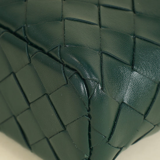 Bottega Veneta Emerald Green Intrecciato Bang Bang