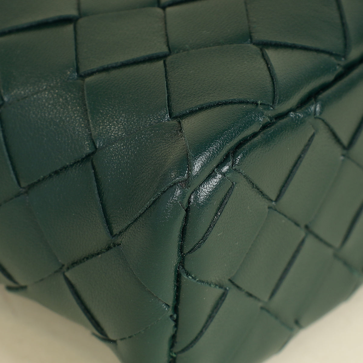 Bottega Veneta Emerald Green Intrecciato Bang Bang