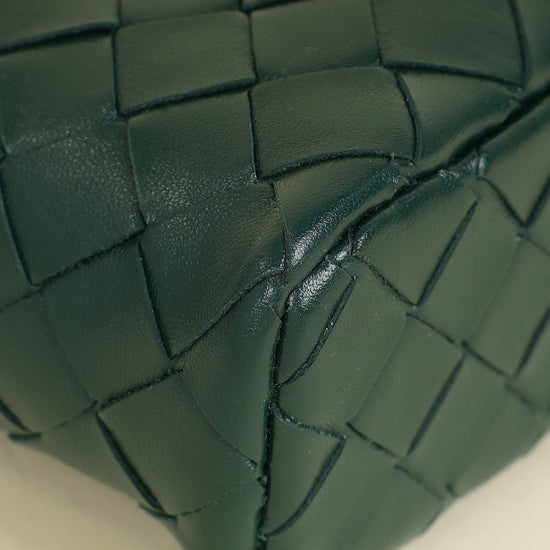 Bottega Veneta Emerald Green Intrecciato Bang Bang