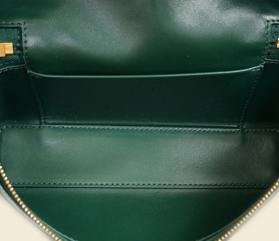 Bottega Veneta Emerald Green Intrecciato Bang Bang