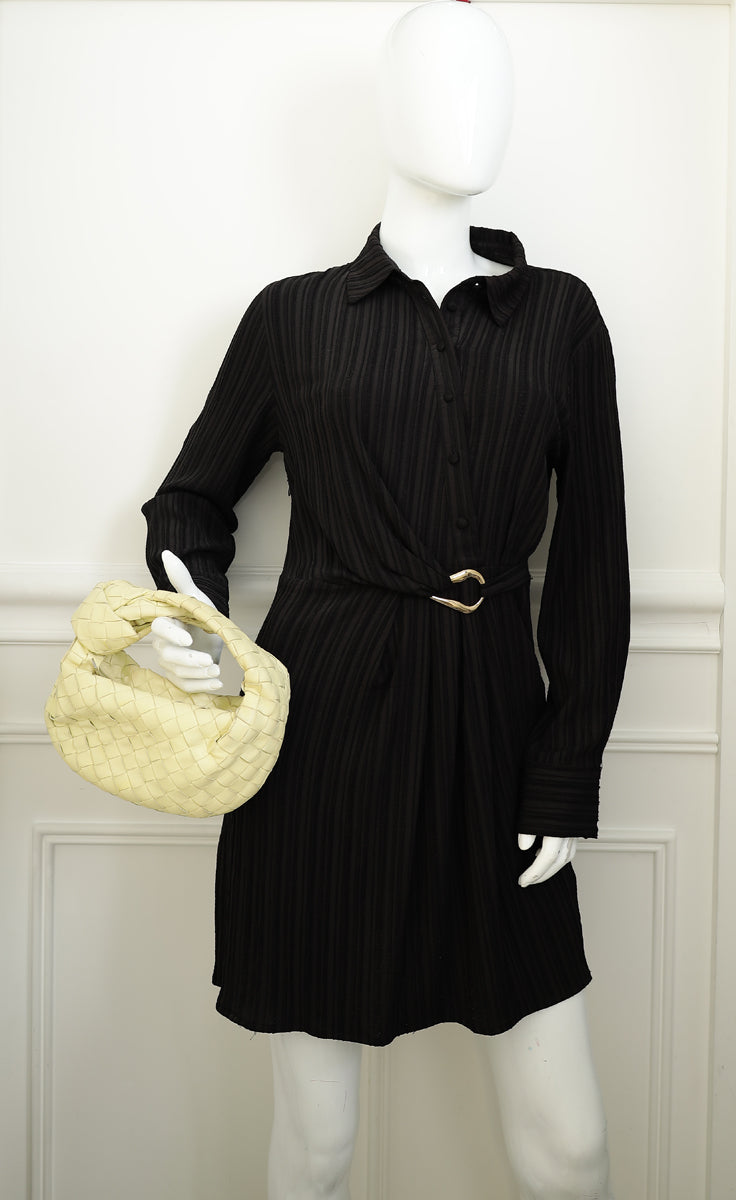 Bottega Veneta Pale Yellow Intrecciato Nappa Jodie Mini Bag