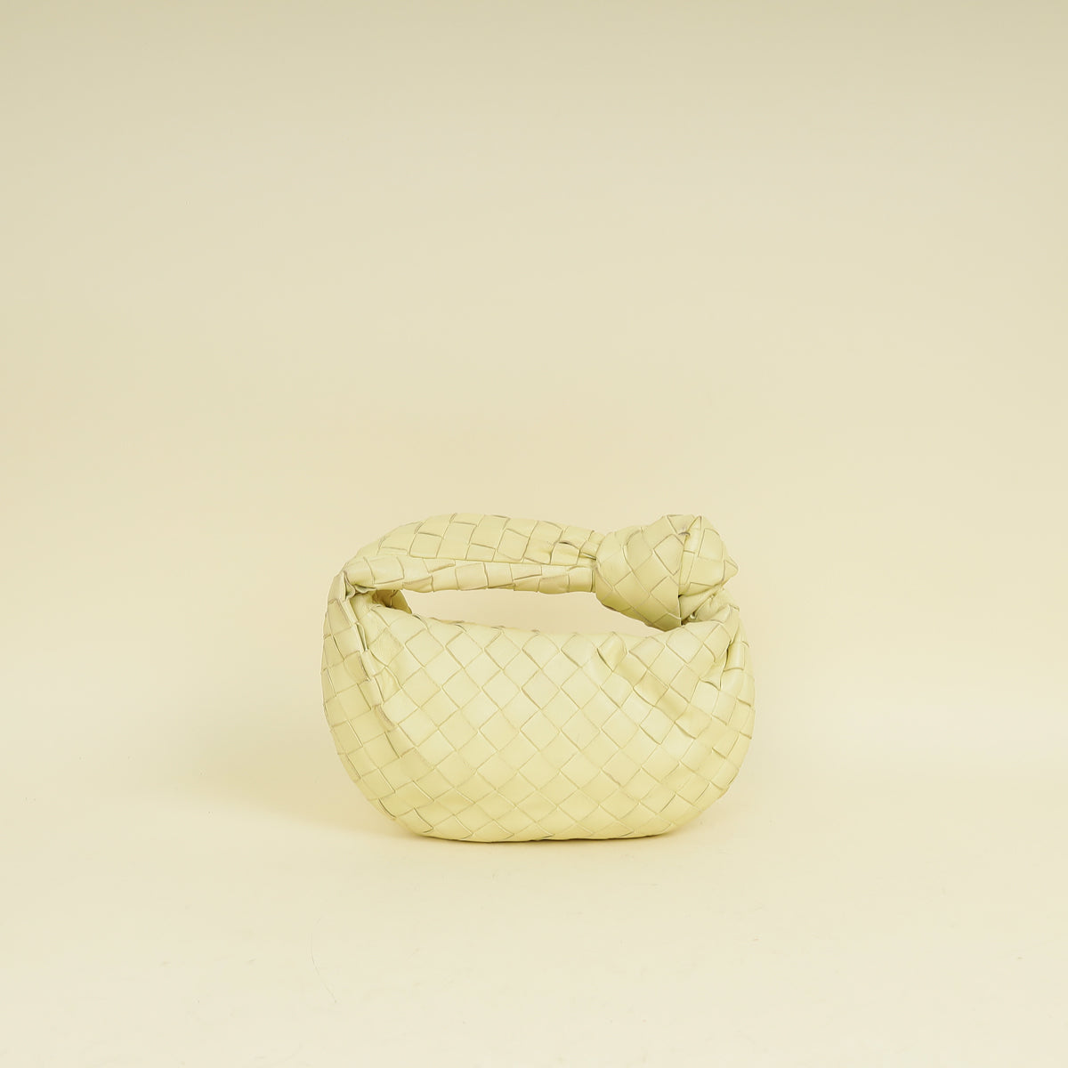 Bottega Veneta Pale Yellow Intrecciato Nappa Jodie Mini Bag