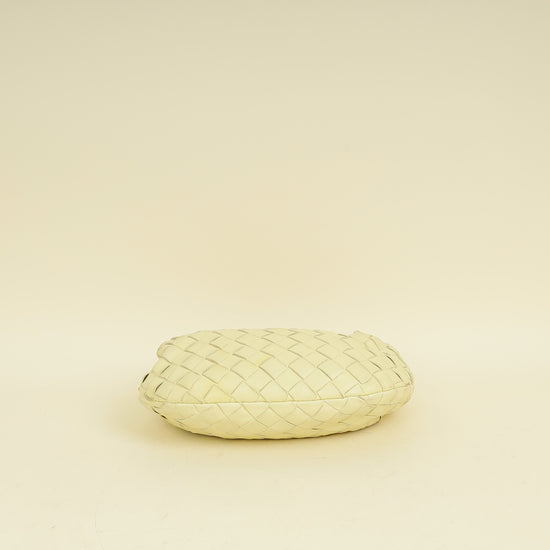 Bottega Veneta Pale Yellow Intrecciato Nappa Jodie Mini Bag