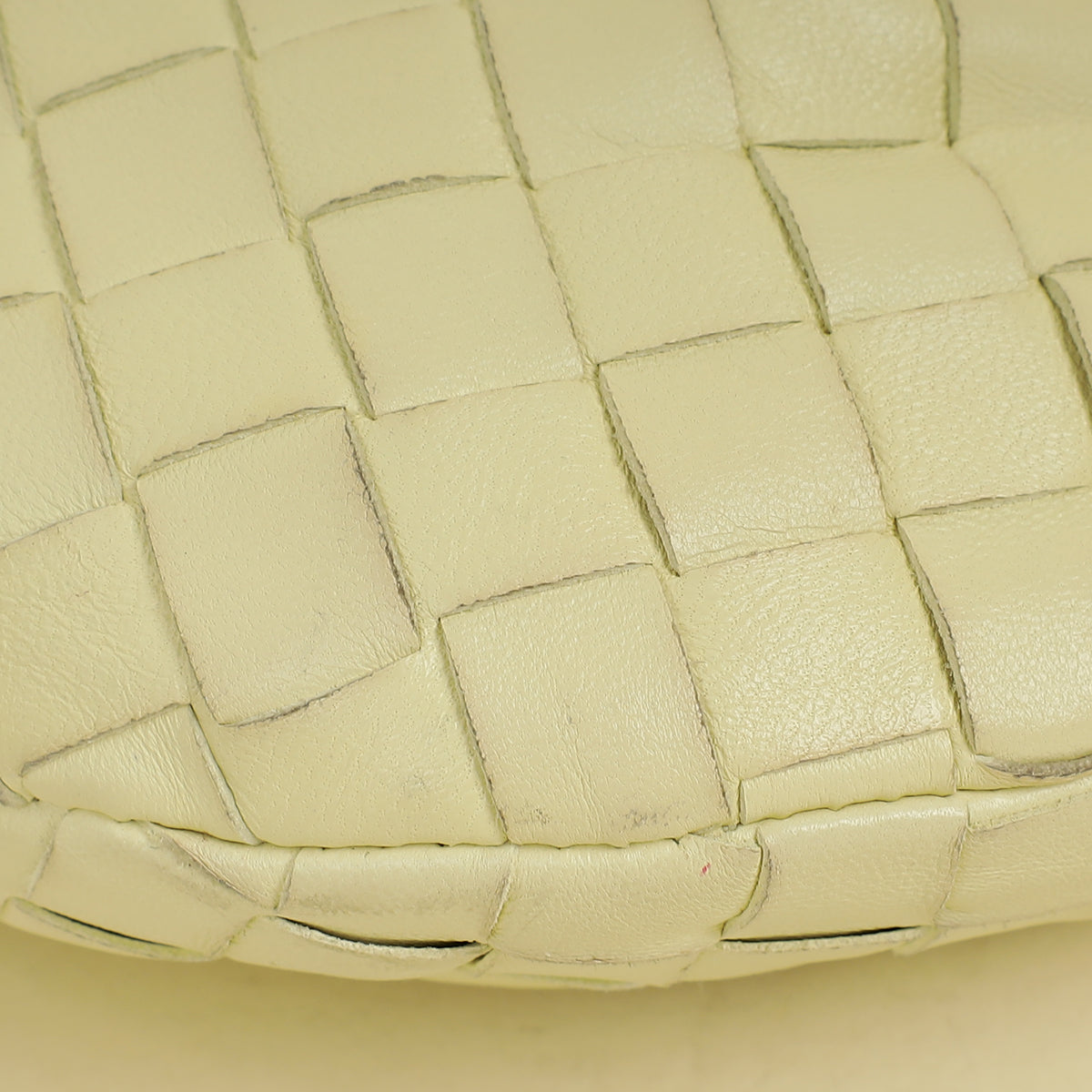 Bottega Veneta Pale Yellow Intrecciato Nappa Jodie Mini Bag