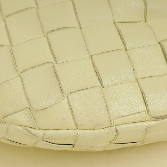 Bottega Veneta Pale Yellow Intrecciato Nappa Jodie Mini Bag