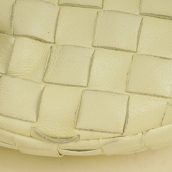 Bottega Veneta Pale Yellow Intrecciato Nappa Jodie Mini Bag