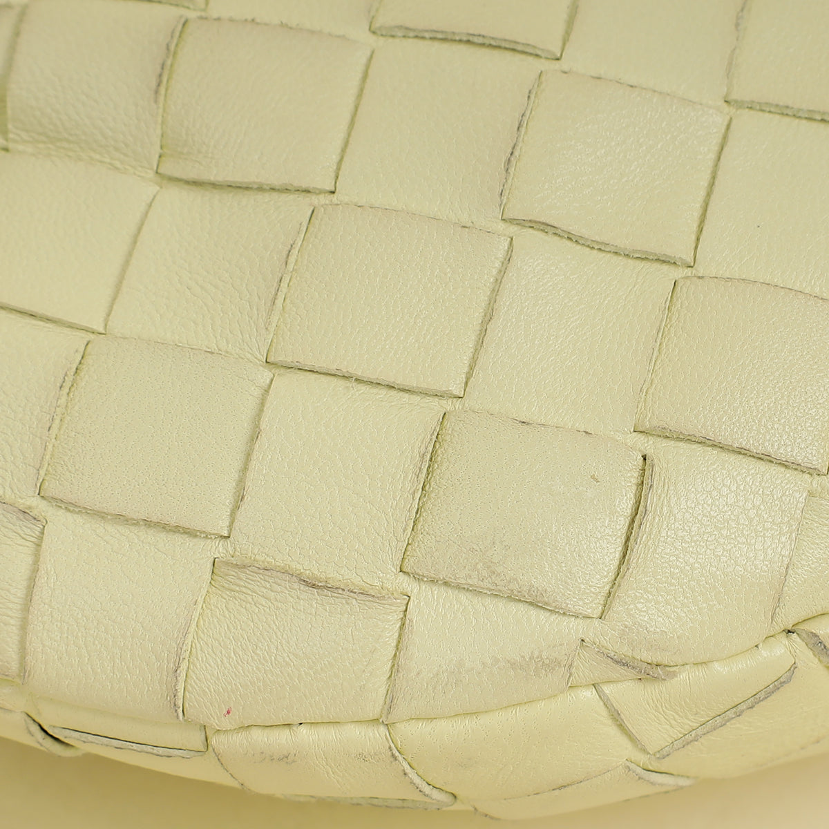Bottega Veneta Pale Yellow Intrecciato Nappa Jodie Mini Bag