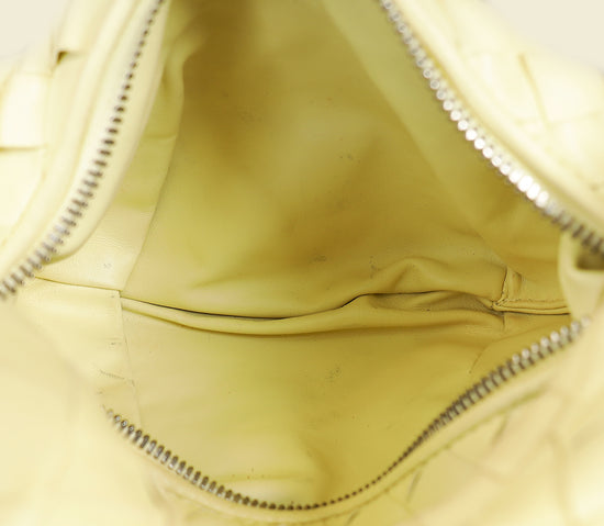 Bottega Veneta Pale Yellow Intrecciato Nappa Jodie Mini Bag