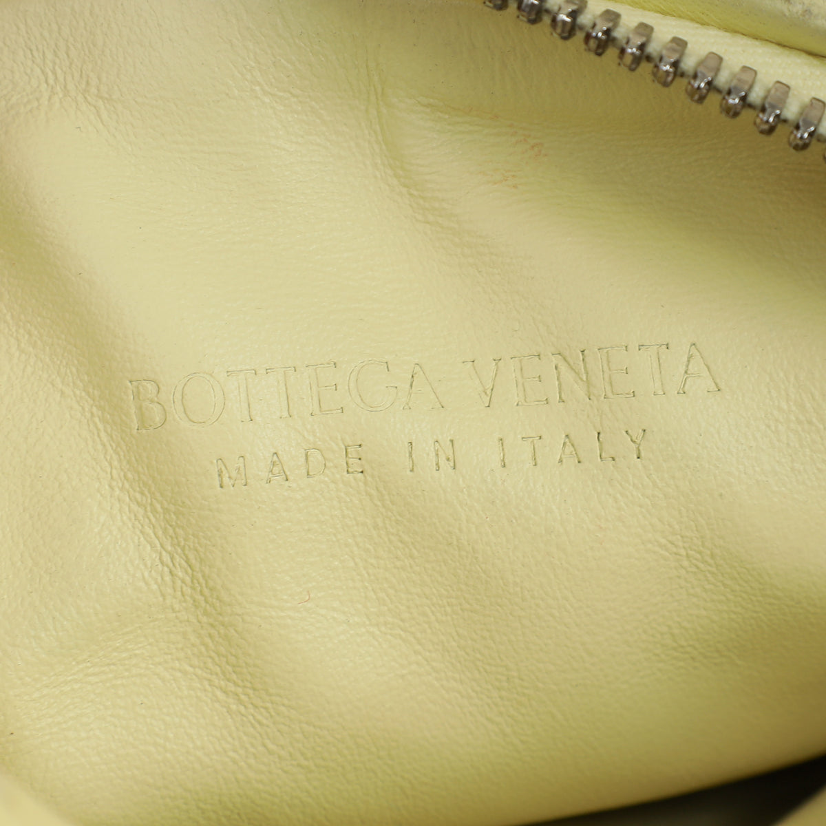 Bottega Veneta Pale Yellow Intrecciato Nappa Jodie Mini Bag