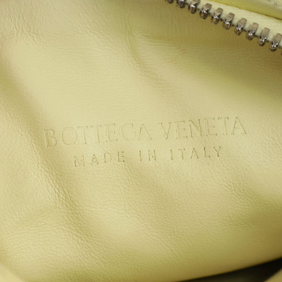 Bottega Veneta Pale Yellow Intrecciato Nappa Jodie Mini Bag