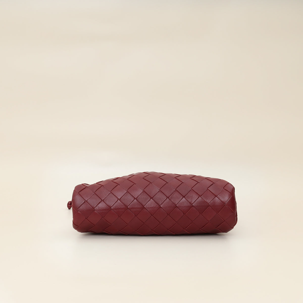 Bottega Veneta Burgundy Intrecciato Mini Pouch-Bottega Veneta-THE CLOSET
