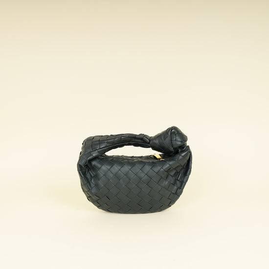 Bottega Veneta Dark Forest Green Intrecciato Mini Jodie Bag-Bottega Veneta-THE CLOSET