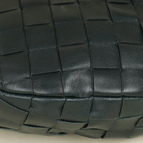Bottega Veneta Dark Forest Green Intrecciato Mini Jodie Bag-Bottega Veneta-THE CLOSET