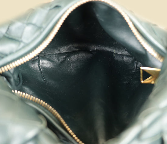 Bottega Veneta Dark Forest Green Intrecciato Mini Jodie Bag-Bottega Veneta-THE CLOSET