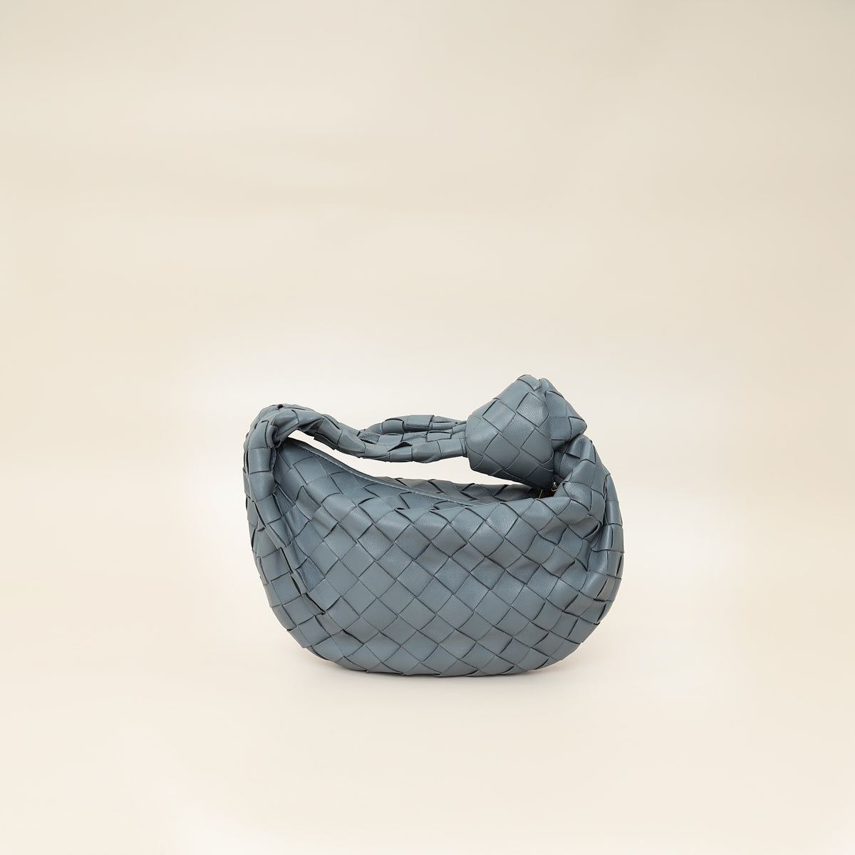 Bottega Veneta Grey Intrecciato Nappa Mini Jodie Bag-Bottega Veneta-THE CLOSET