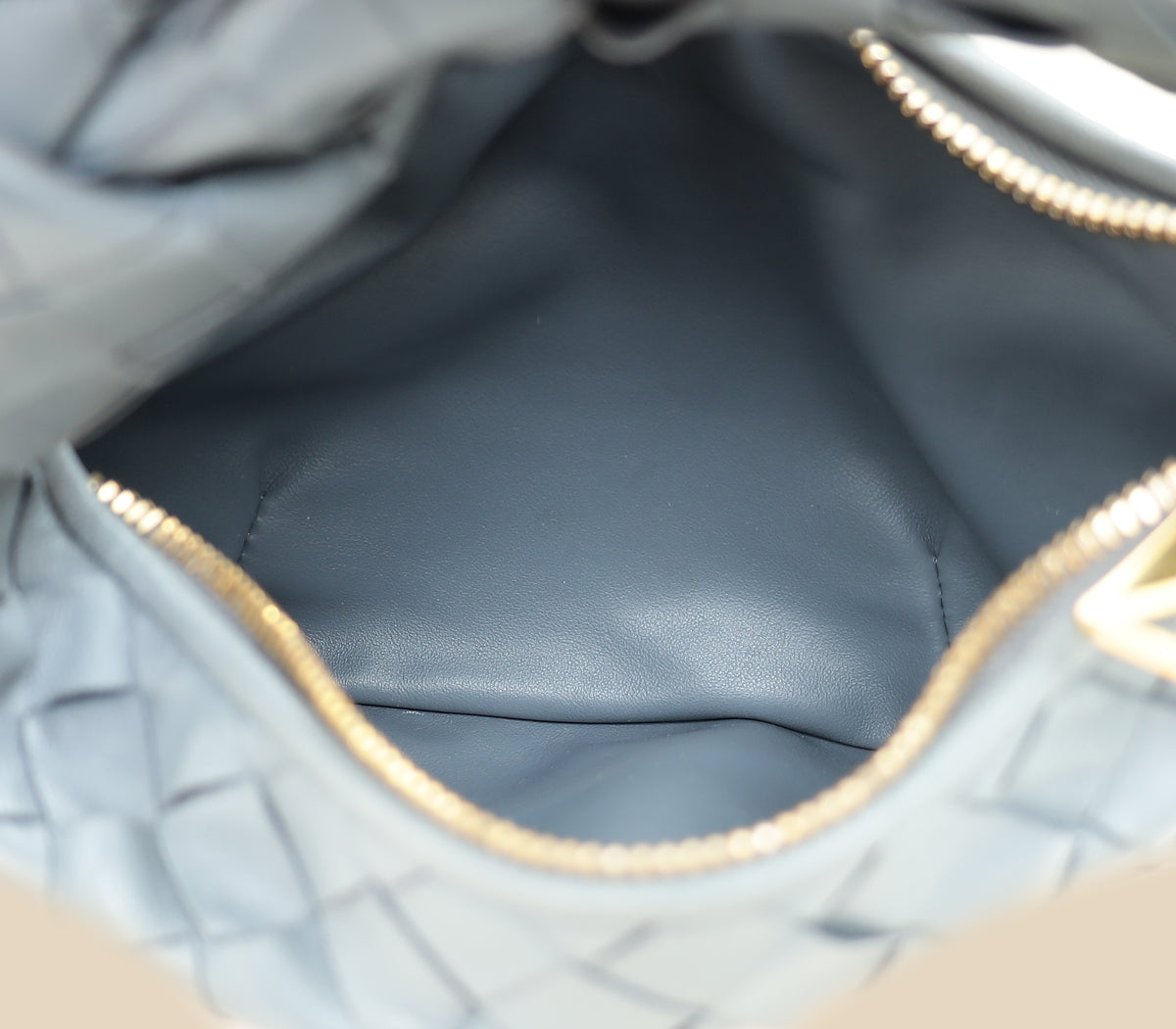 Bottega Veneta Grey Intrecciato Nappa Mini Jodie Bag-Bottega Veneta-THE CLOSET