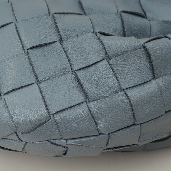 Bottega Veneta Grey Intrecciato Nappa Mini Jodie Bag-Bottega Veneta-THE CLOSET