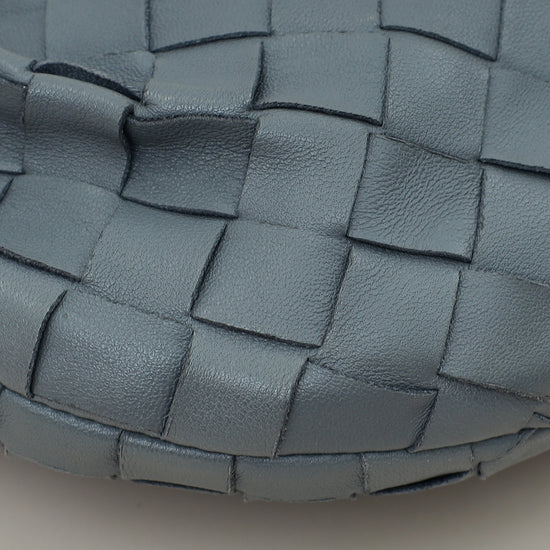 Bottega Veneta Grey Intrecciato Nappa Mini Jodie Bag-Bottega Veneta-THE CLOSET