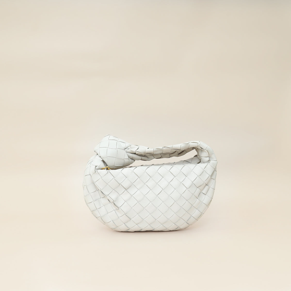 Bottega Veneta Chalk Intrecciato Nappa Mini Jodie Bag-Bottega Veneta-THE CLOSET