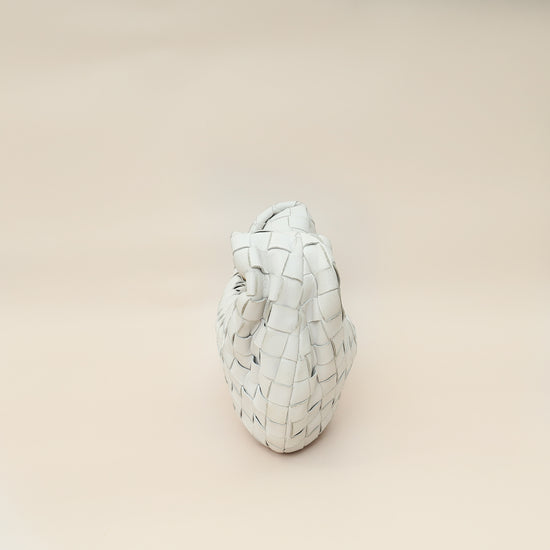 Bottega Veneta Chalk Intrecciato Nappa Mini Jodie Bag-Bottega Veneta-THE CLOSET