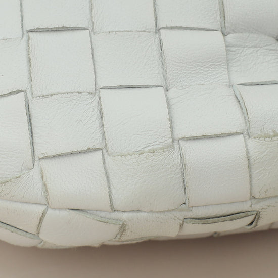 Bottega Veneta Chalk Intrecciato Nappa Mini Jodie Bag-Bottega Veneta-THE CLOSET