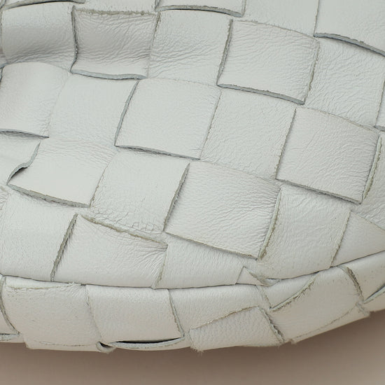 Bottega Veneta Chalk Intrecciato Nappa Mini Jodie Bag-Bottega Veneta-THE CLOSET