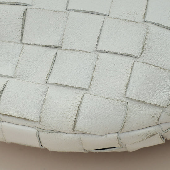 Bottega Veneta Chalk Intrecciato Nappa Mini Jodie Bag-Bottega Veneta-THE CLOSET