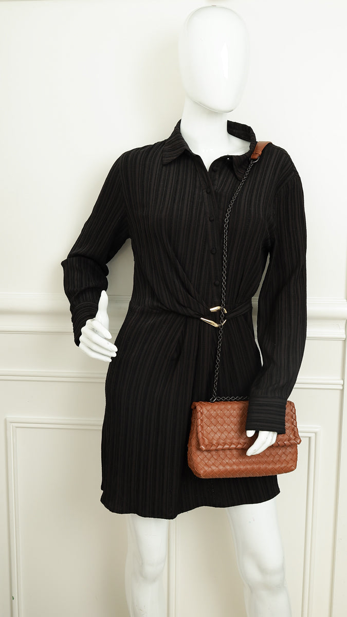 Bottega Veneta Brown Intrecciato Olimpia Bag-Bottega Veneta-THE CLOSET