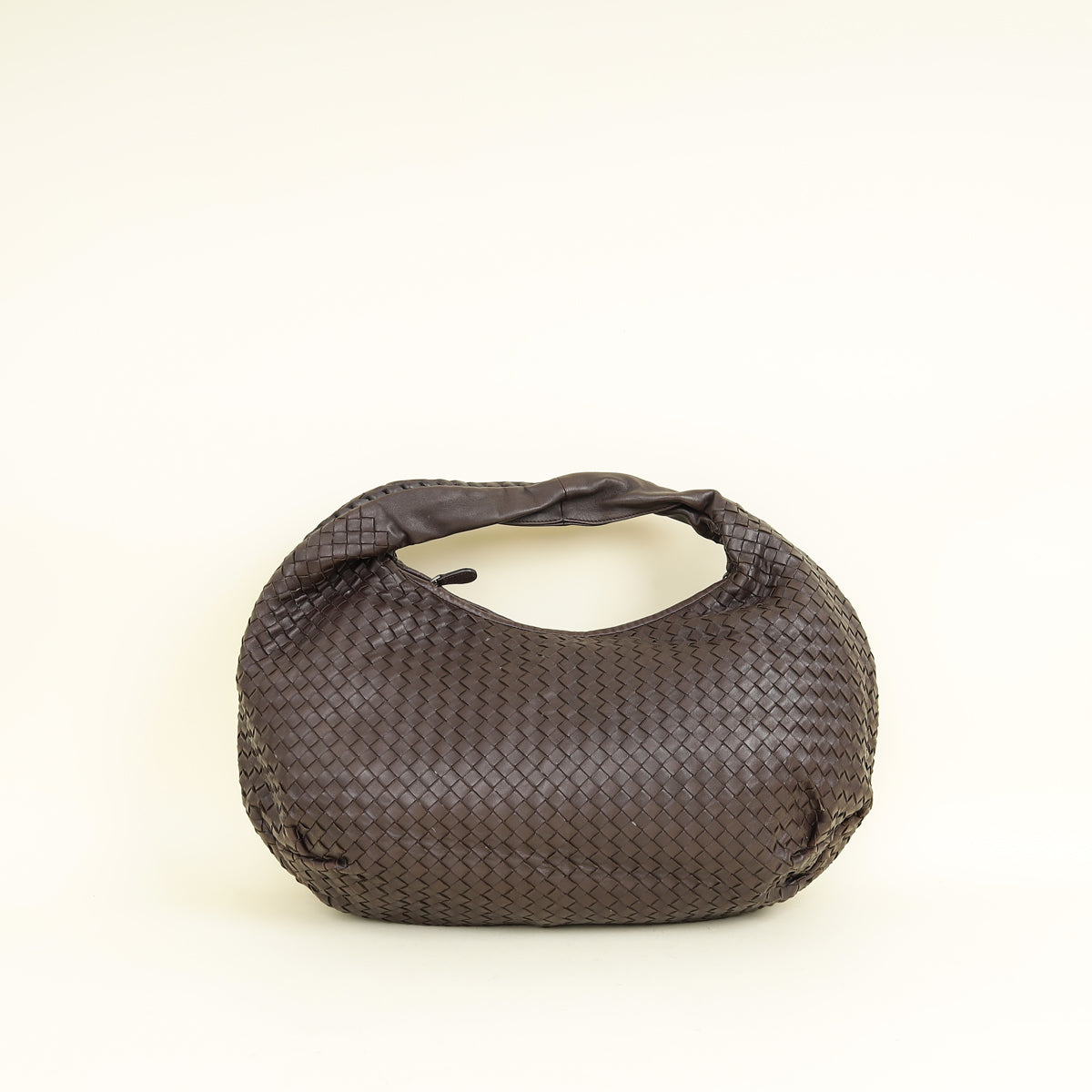 Bottega Veneta Chocolate Brown Intrecciato Hobo Large Bag