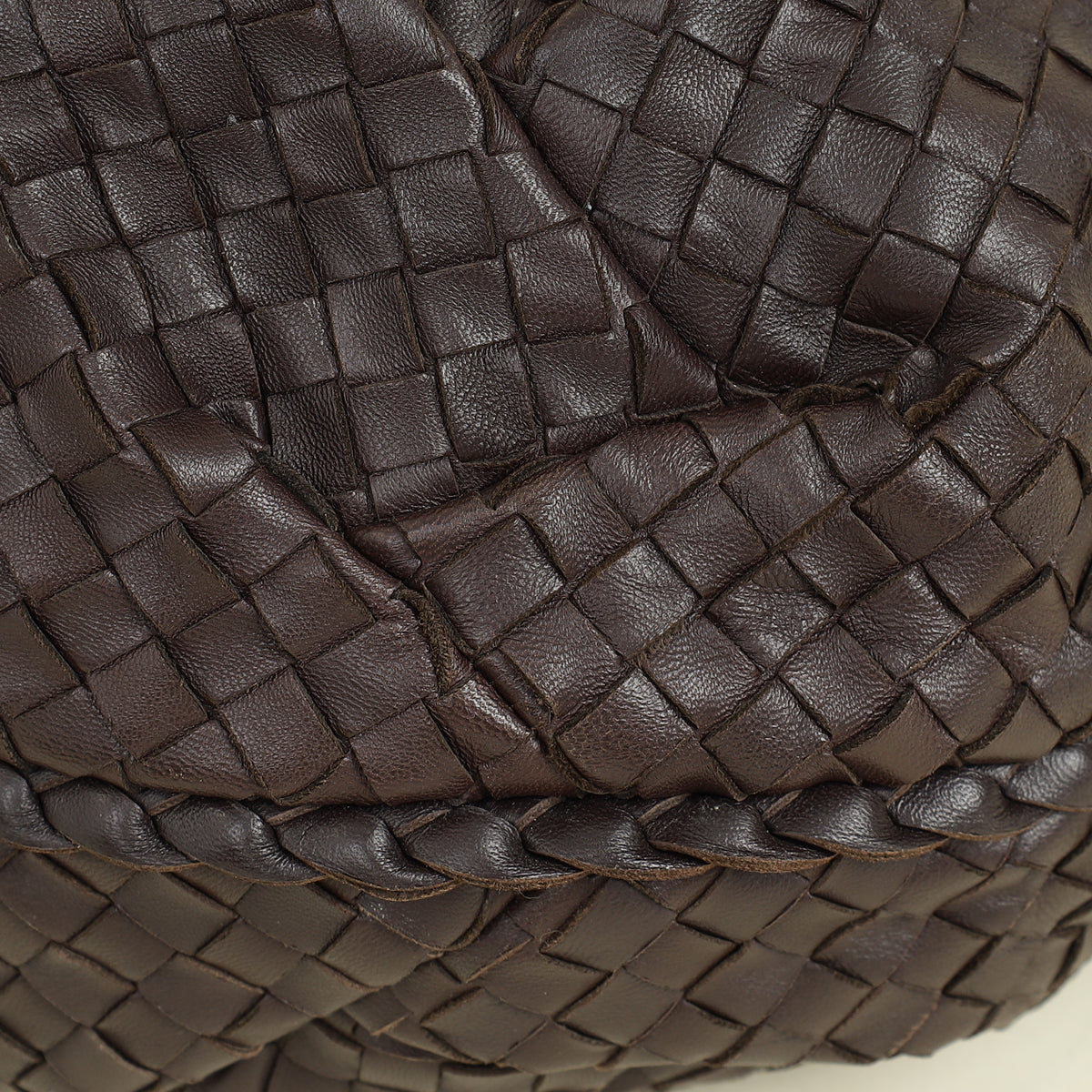 Bottega Veneta Chocolate Brown Intrecciato Hobo Large Bag