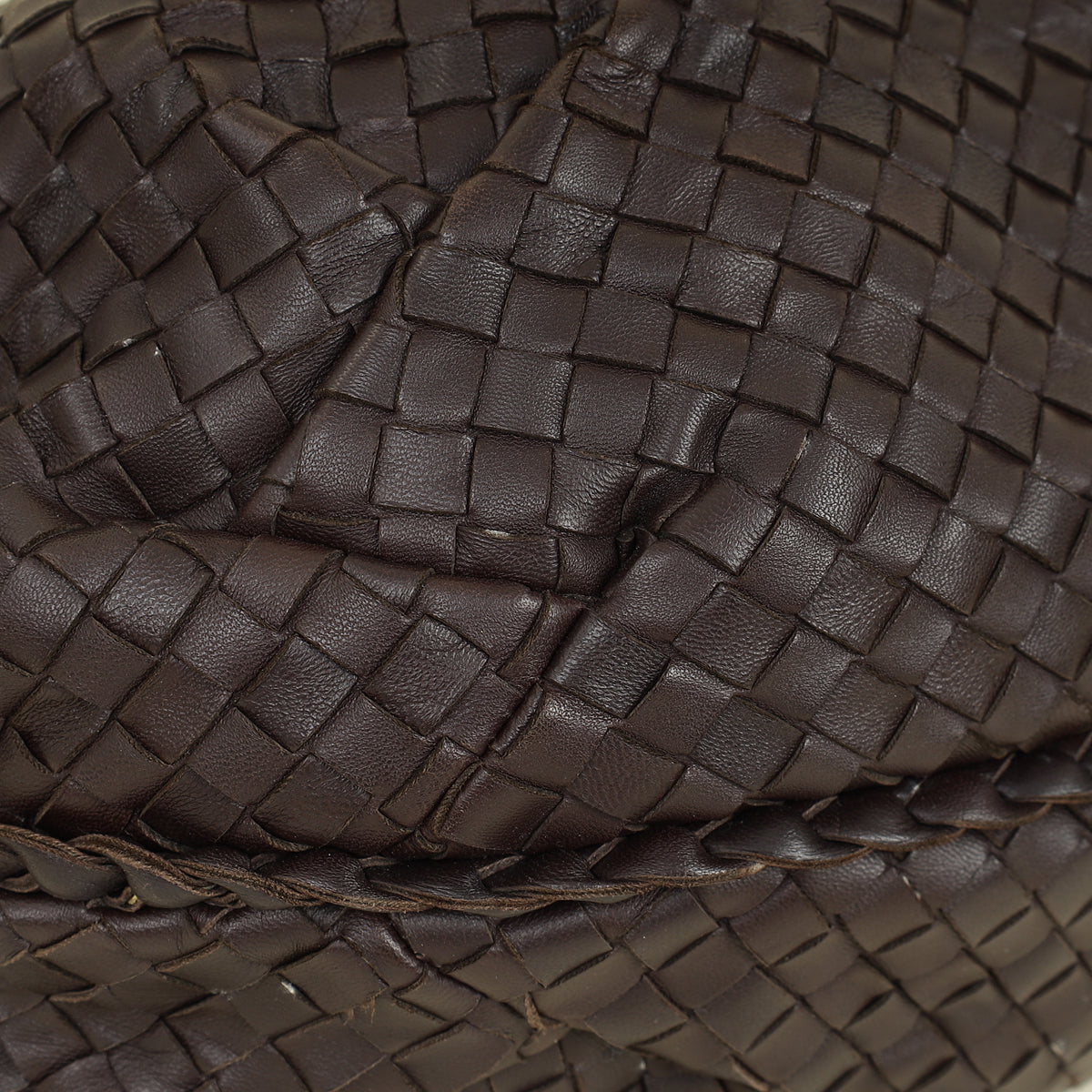 Bottega Veneta Chocolate Brown Intrecciato Hobo Large Bag