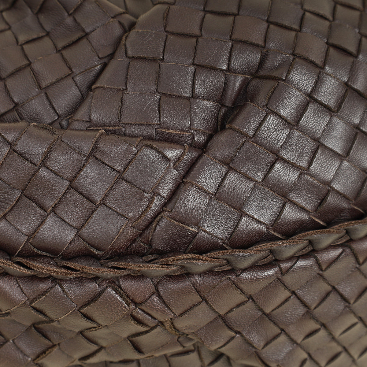 Bottega Veneta Chocolate Brown Intrecciato Hobo Large Bag