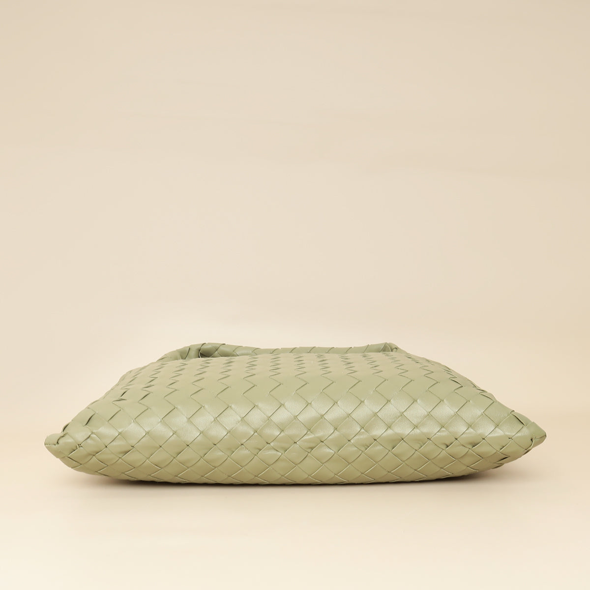 Bottega Veneta Travertine Intrecciato Hop Hobo Bag-Bottega Veneta-THE CLOSET