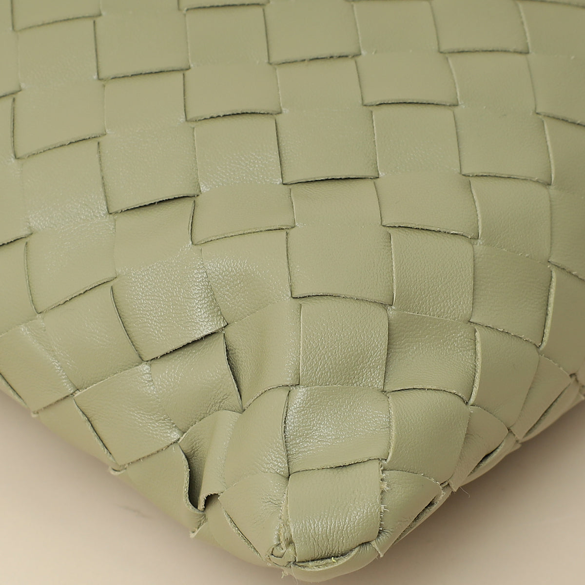 Bottega Veneta Travertine Intrecciato Hop Hobo Bag-Bottega Veneta-THE CLOSET