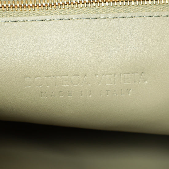 Bottega Veneta Travertine Intrecciato Hop Hobo Bag-Bottega Veneta-THE CLOSET