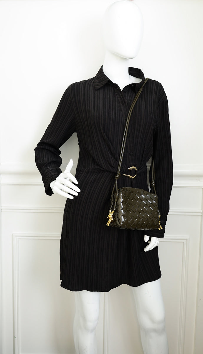 Bottega Veneta Cypress Intrecciato Metal Knot Mini Bag